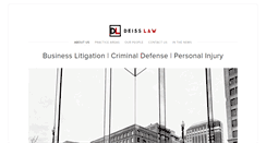 Desktop Screenshot of deisslaw.com