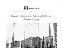 Tablet Screenshot of deisslaw.com